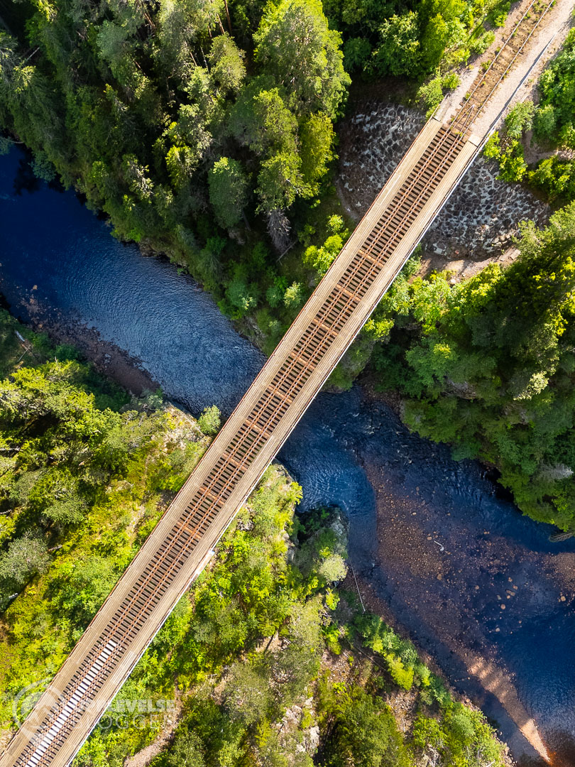 Järnvägsbron över Ämån utanför Orsa