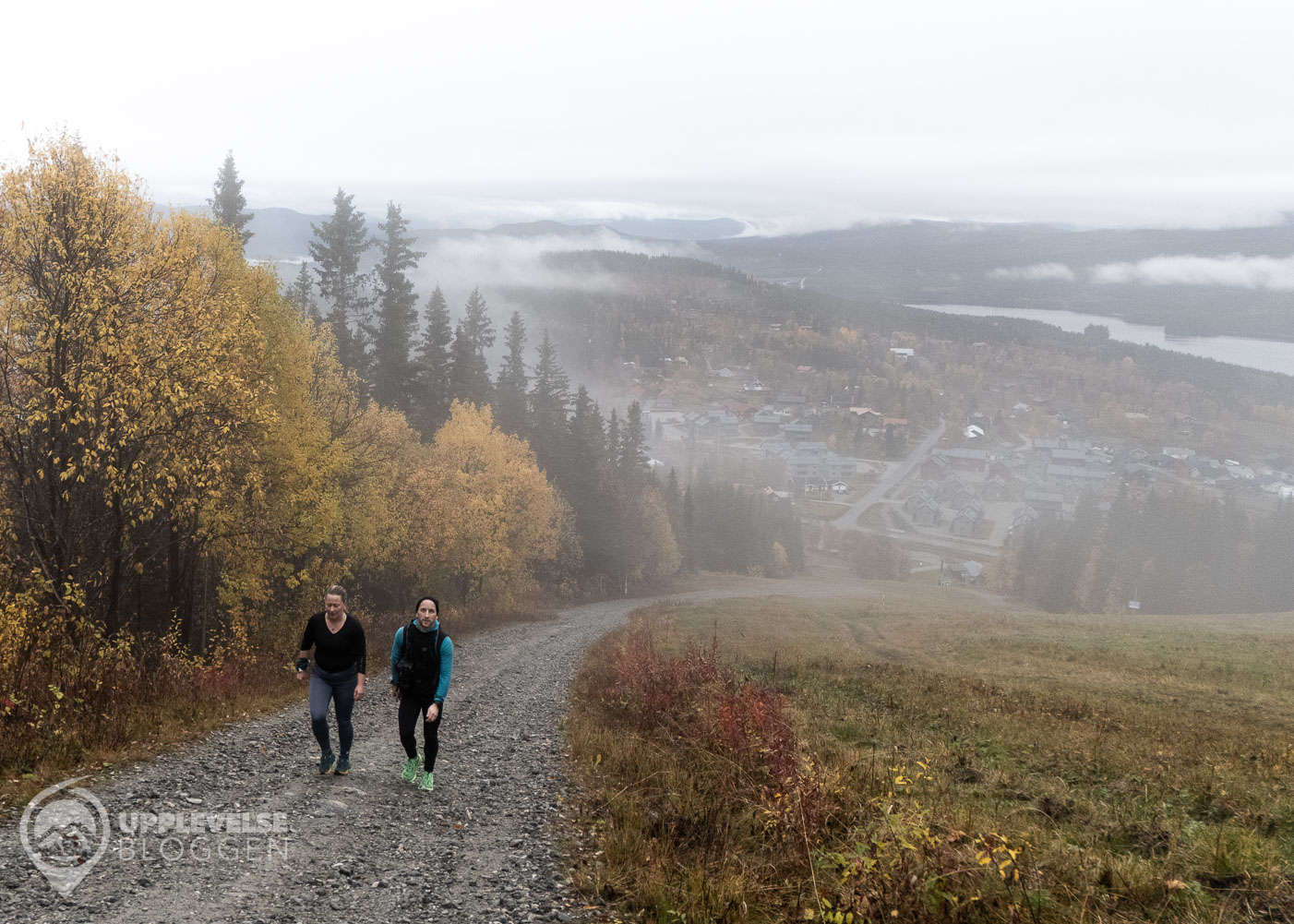 Maria och Dryden på Funäsdalsberget